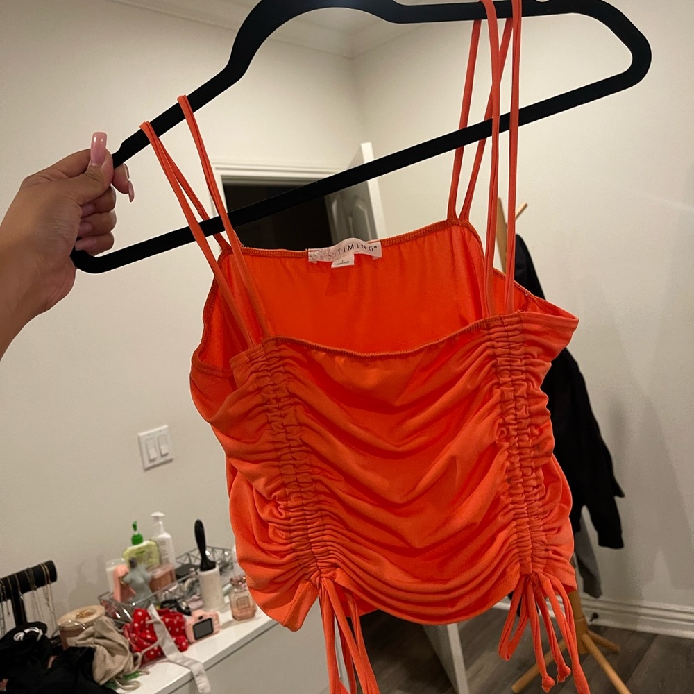 Neon orange tank